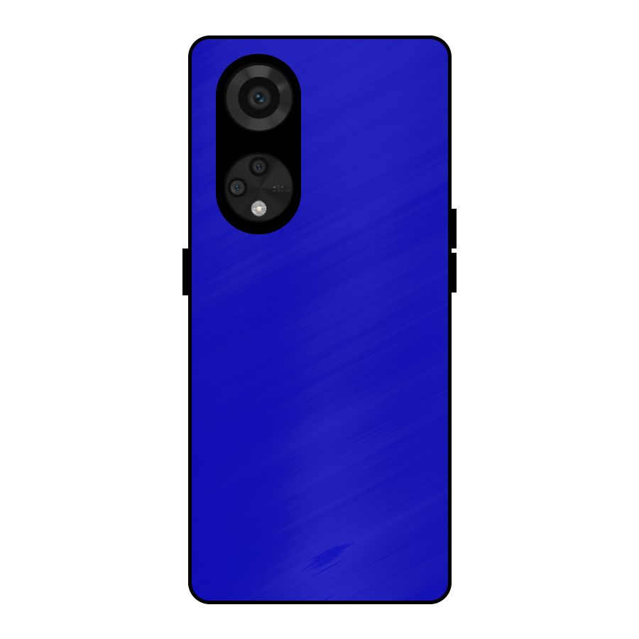 Cobalt Blue Metal Back Case for Reno8 T 5G