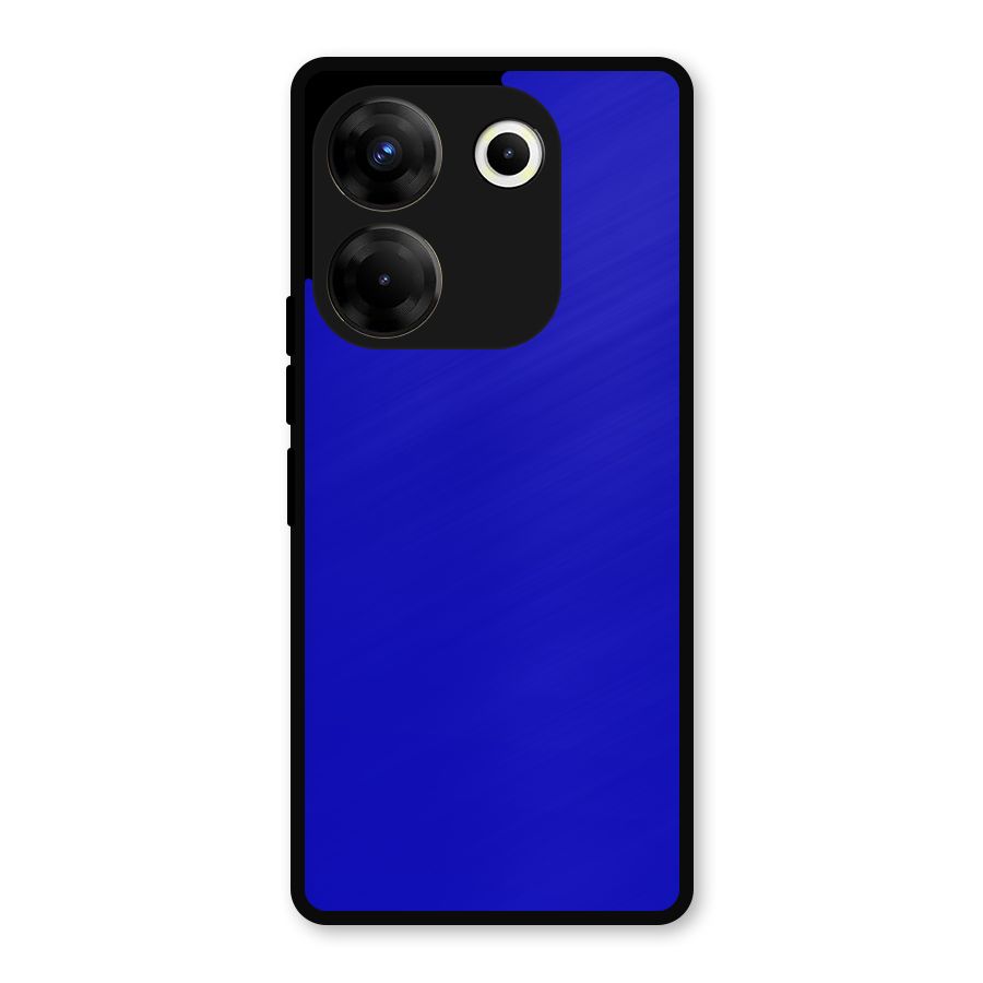 Cobalt Blue Metal Back Case for Tecno Camon 20