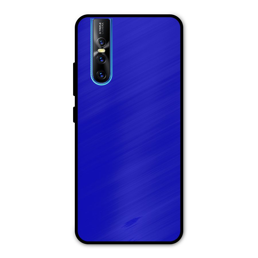 Cobalt Blue Metal Back Case for Vivo V15 Pro