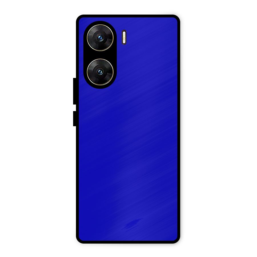 Cobalt Blue Metal Back Case for Vivo V29e