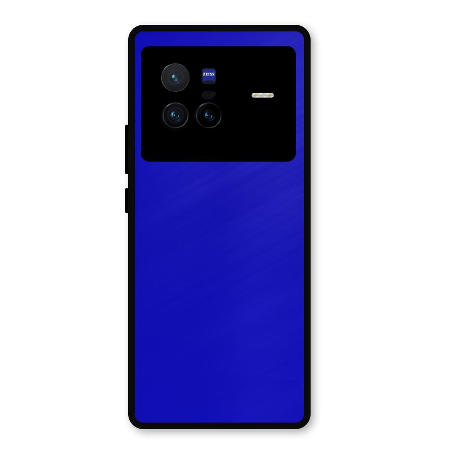 Cobalt Blue Metal Back Case for Vivo X80