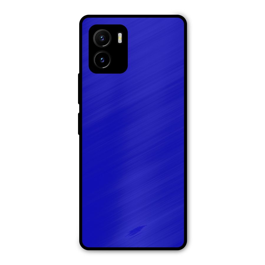 Cobalt Blue Metal Back Case for Vivo Y15s