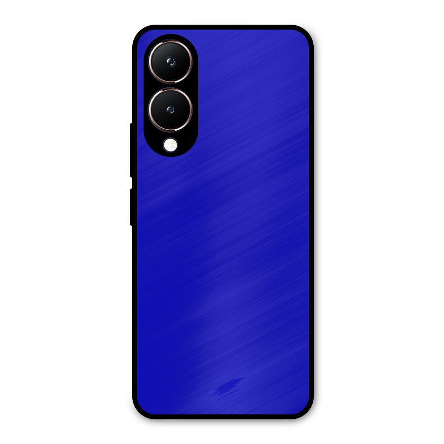 Cobalt Blue Metal Back Case for Vivo Y28