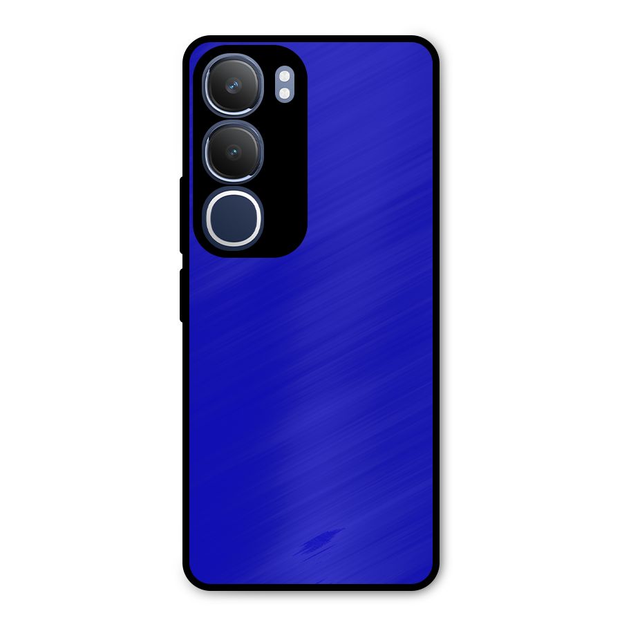 Cobalt Blue Metal Back Case for Vivo Y29