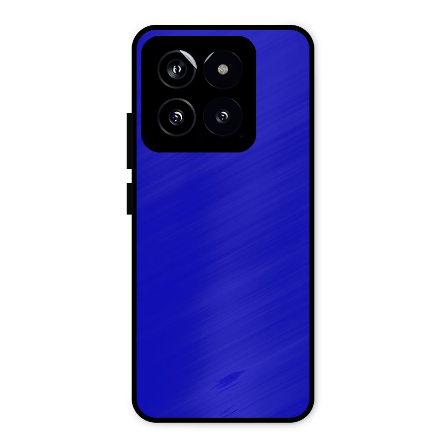 Cobalt Blue Metal Back Case for Xiaomi 14