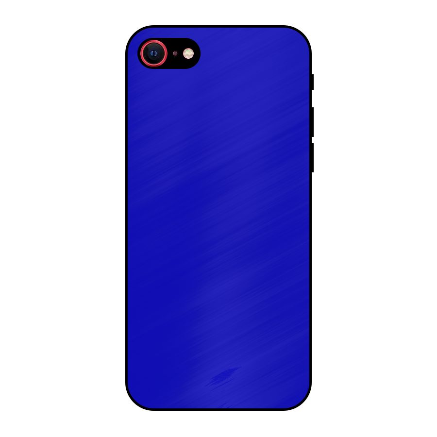 Cobalt Blue Metal Back Case for iPhone 8