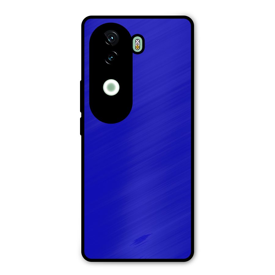 Cobalt Blue Metal Back Case for iQOO Z9s