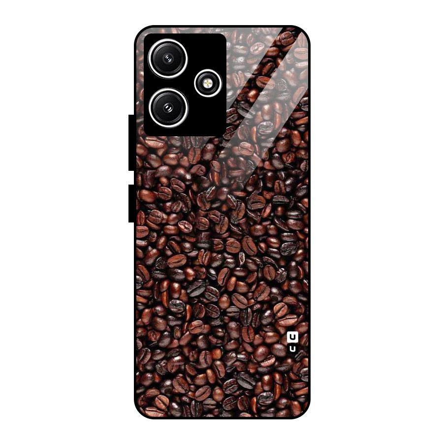 Cocoa Beans Glass Back Case for Poco M6 Pro