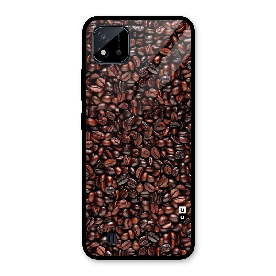 Cocoa Beans Glass Back Case for Realme C11 2021