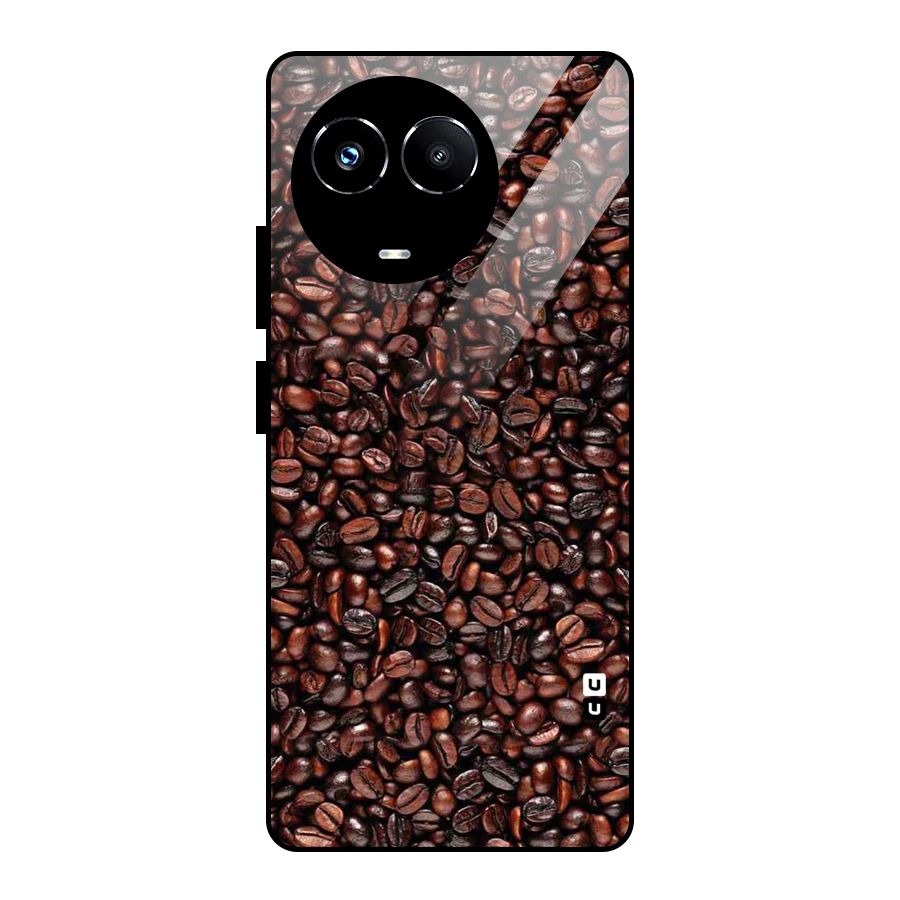 Cocoa Beans Glass Back Case for Realme Narzo 60X