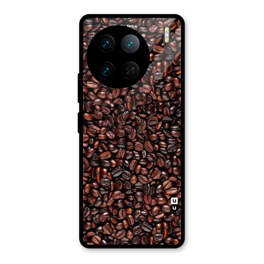 Cocoa Beans Glass Back Case for Vivo X90 Pro