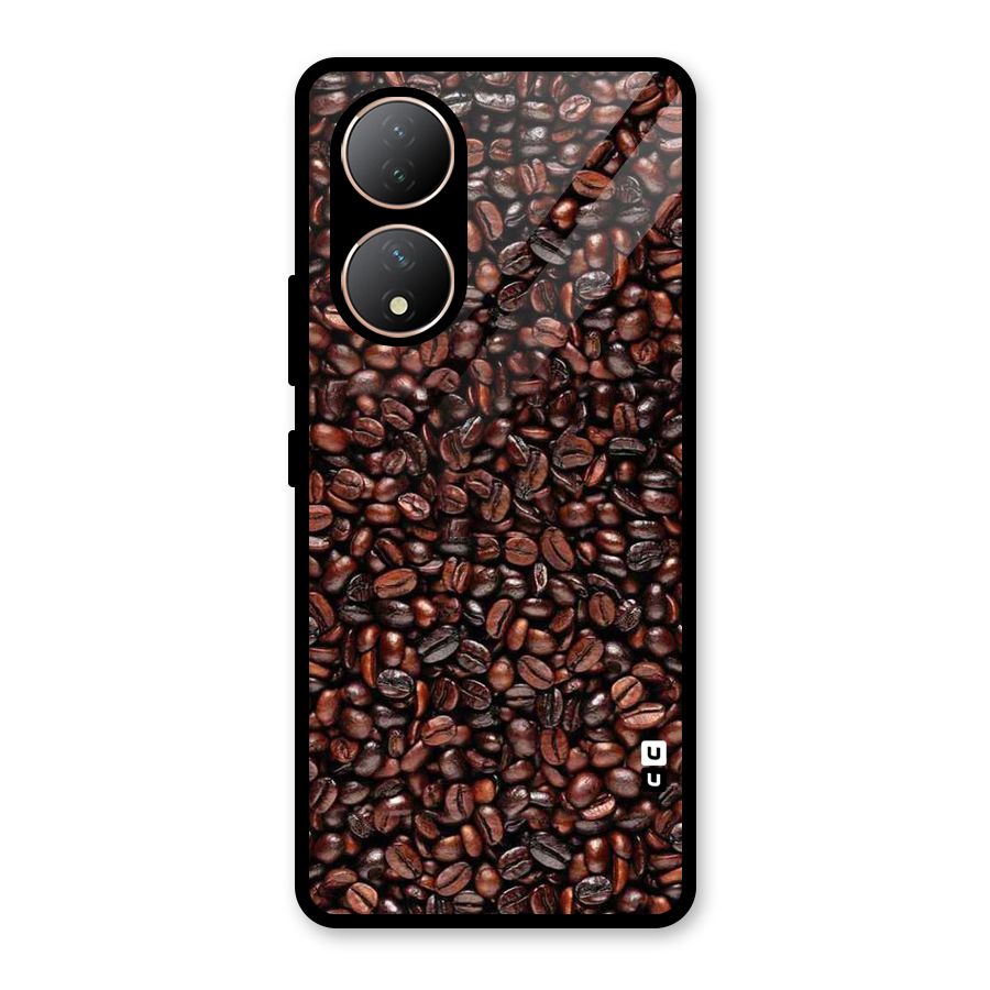 Cocoa Beans Glass Back Case for Vivo Y100A