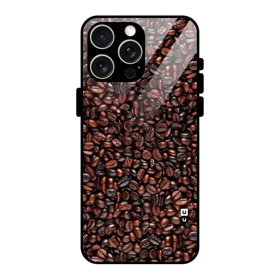 Cocoa Beans Glass Back Case for iPhone 15 Pro Max