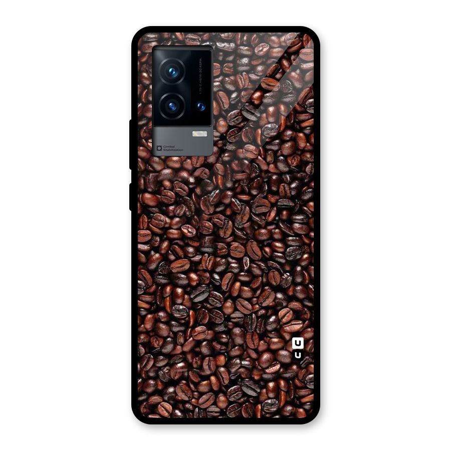 Cocoa Beans Glass Back Case for iQOO 9 5G