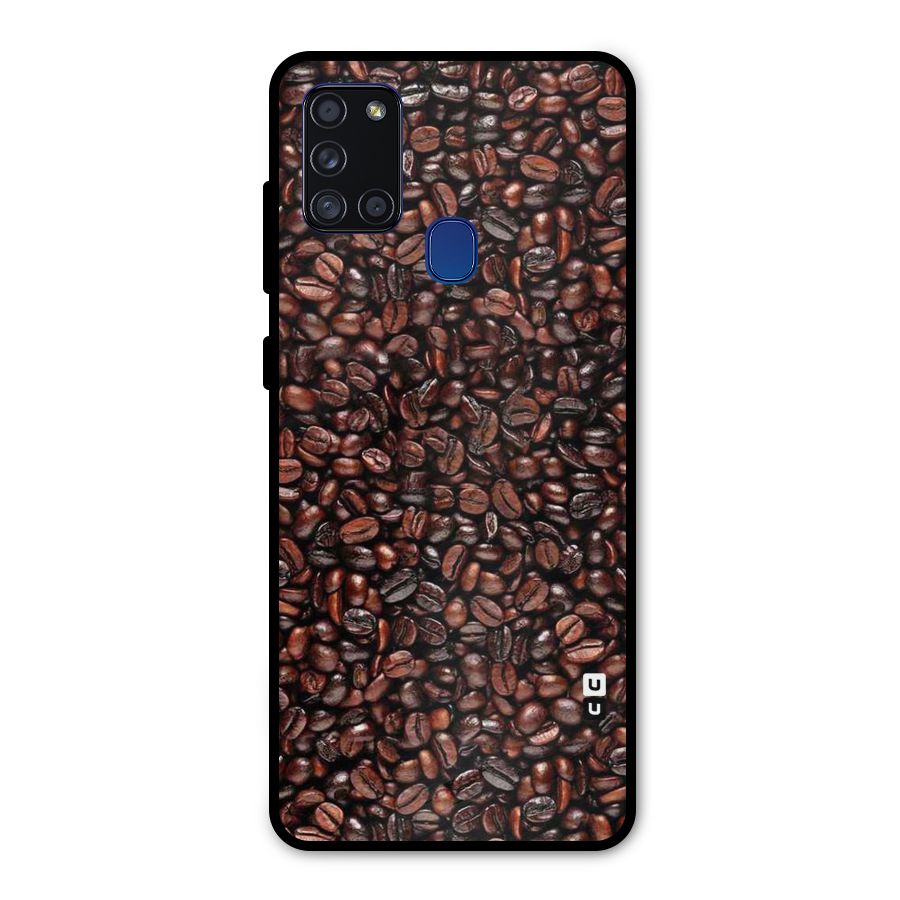 Cocoa Beans Metal Back Case for Galaxy A21s