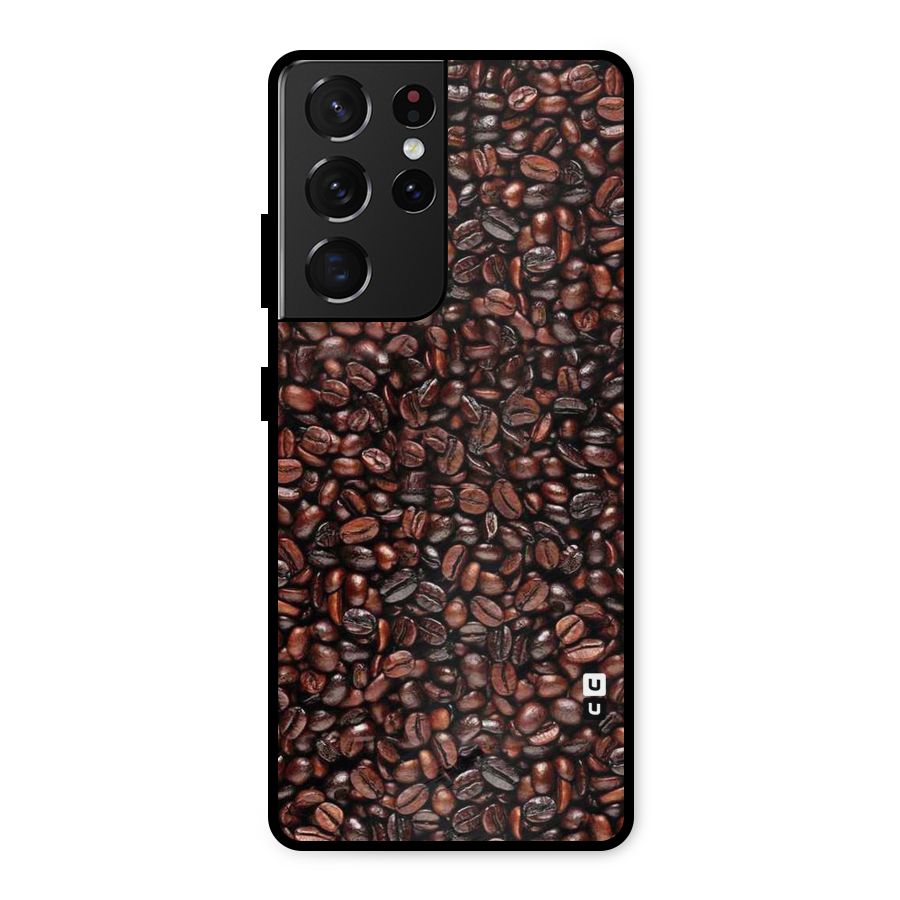 Cocoa Beans Metal Back Case for Galaxy S21 Ultra 5G