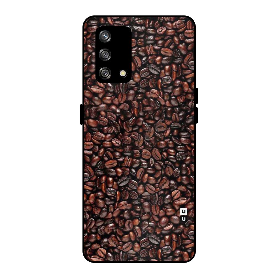 Cocoa Beans Metal Back Case for Oppo F19