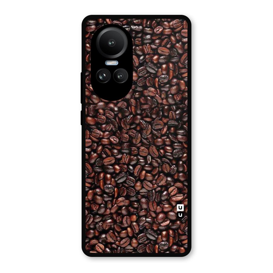 Cocoa Beans Metal Back Case for Oppo Reno10 Pro