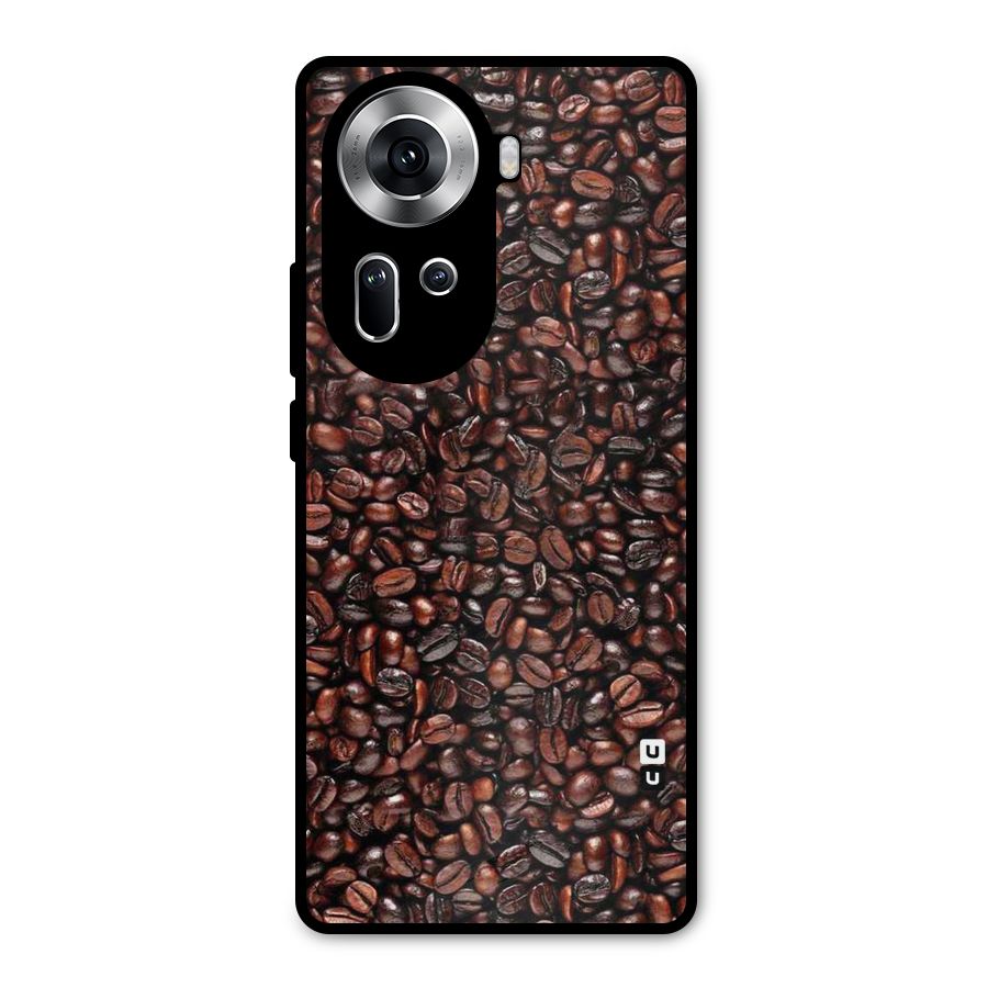 Cocoa Beans Metal Back Case for Oppo Reno11 5G