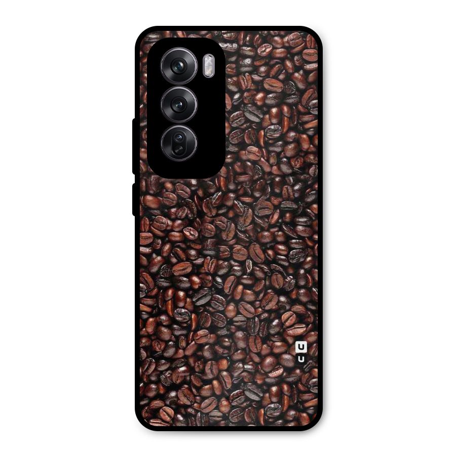 Cocoa Beans Metal Back Case for Oppo Reno12 Pro