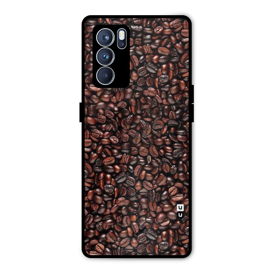 Cocoa Beans Metal Back Case for Oppo Reno6 Pro 5G