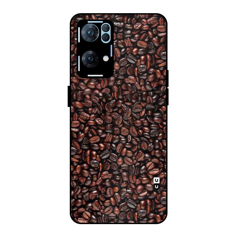 Cocoa Beans Metal Back Case for Oppo Reno7 Pro 5G