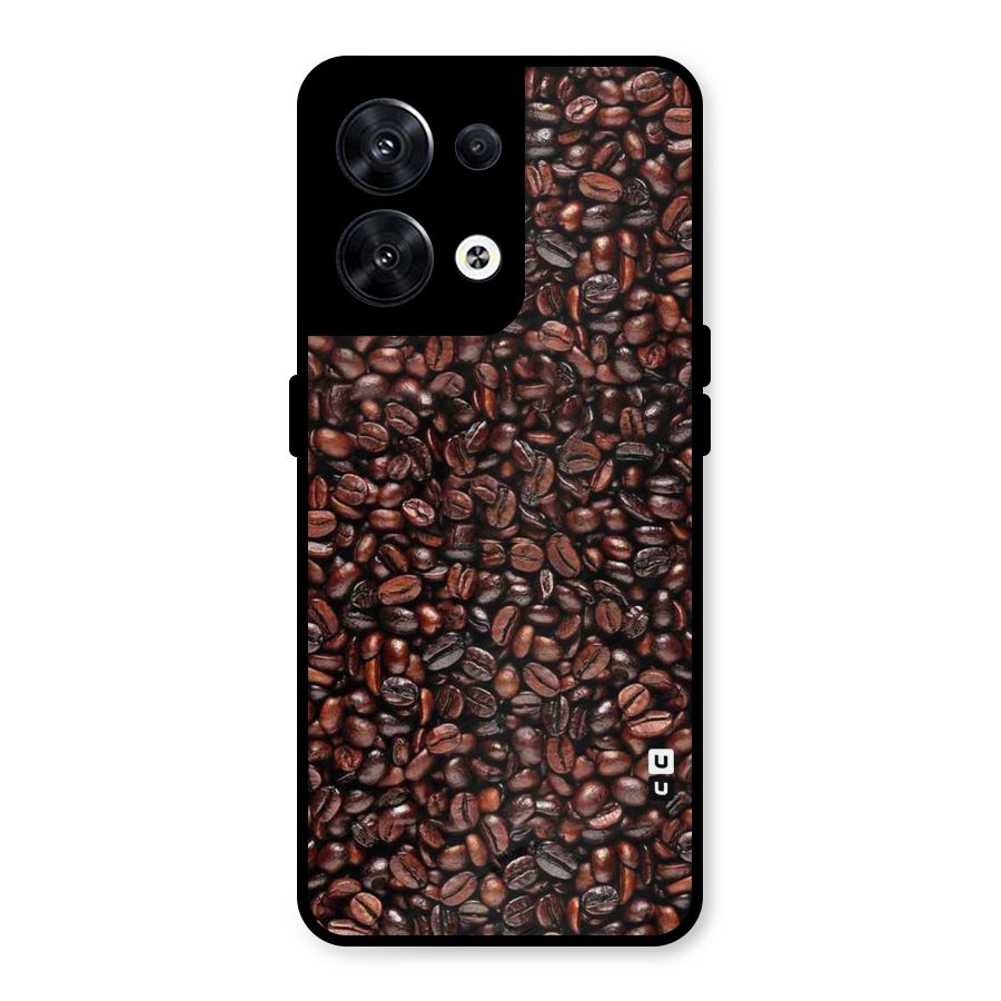 Cocoa Beans Metal Back Case for Oppo Reno8 5G