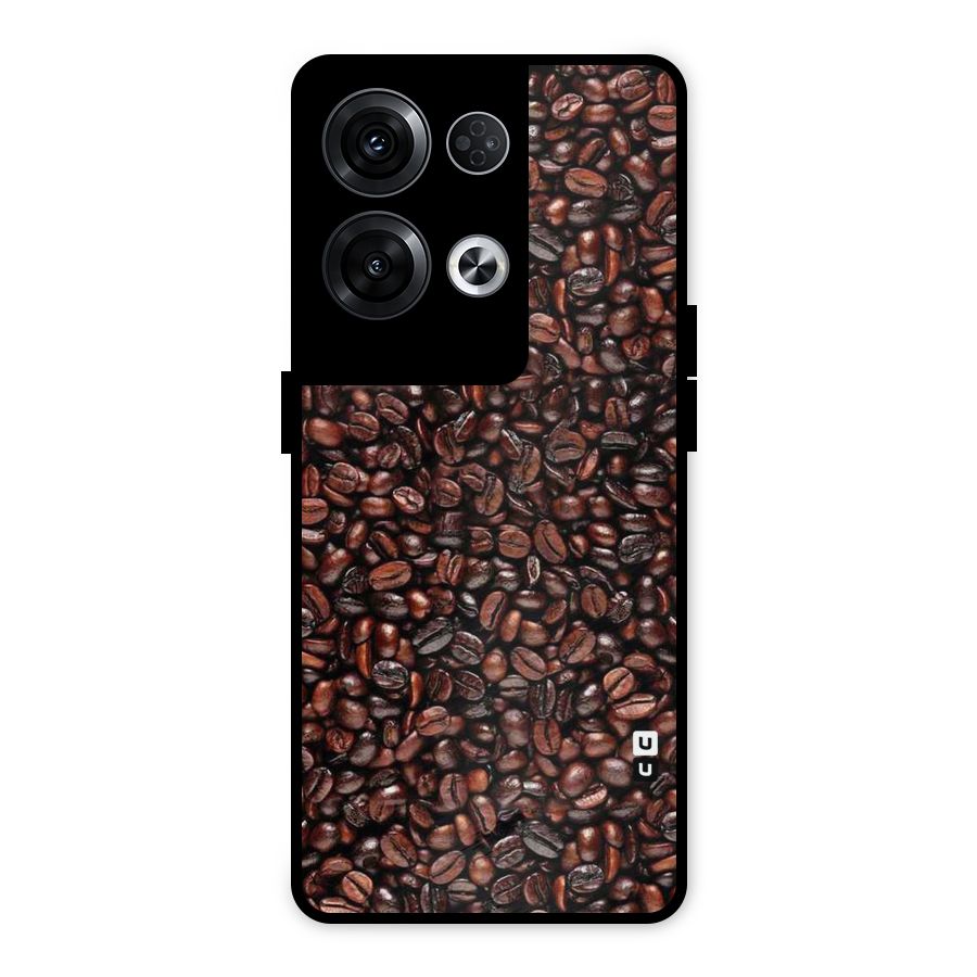Cocoa Beans Metal Back Case for Oppo Reno8 Pro 5G