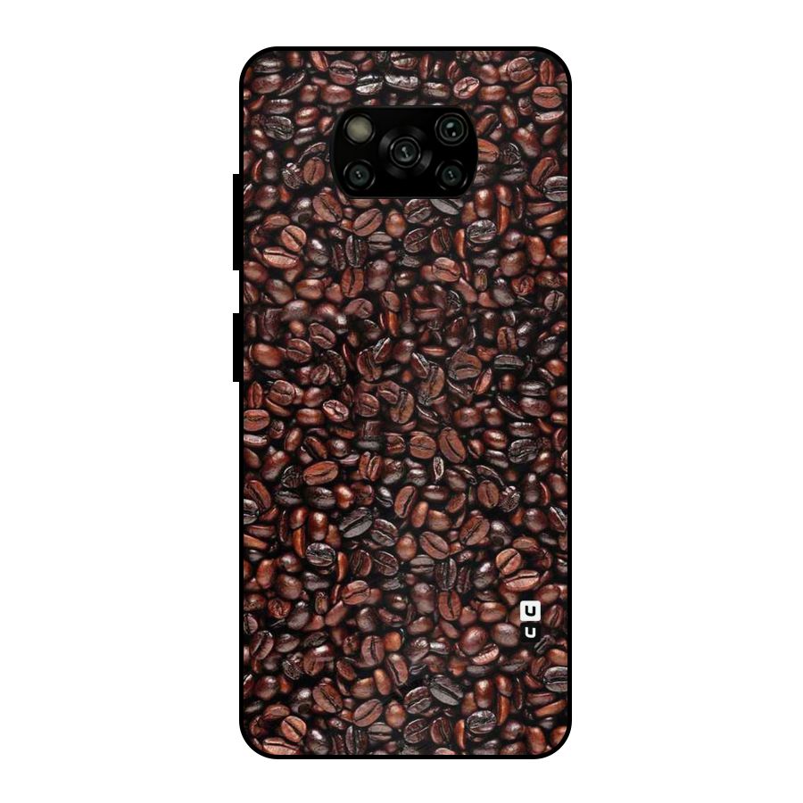 Cocoa Beans Metal Back Case for Poco X3