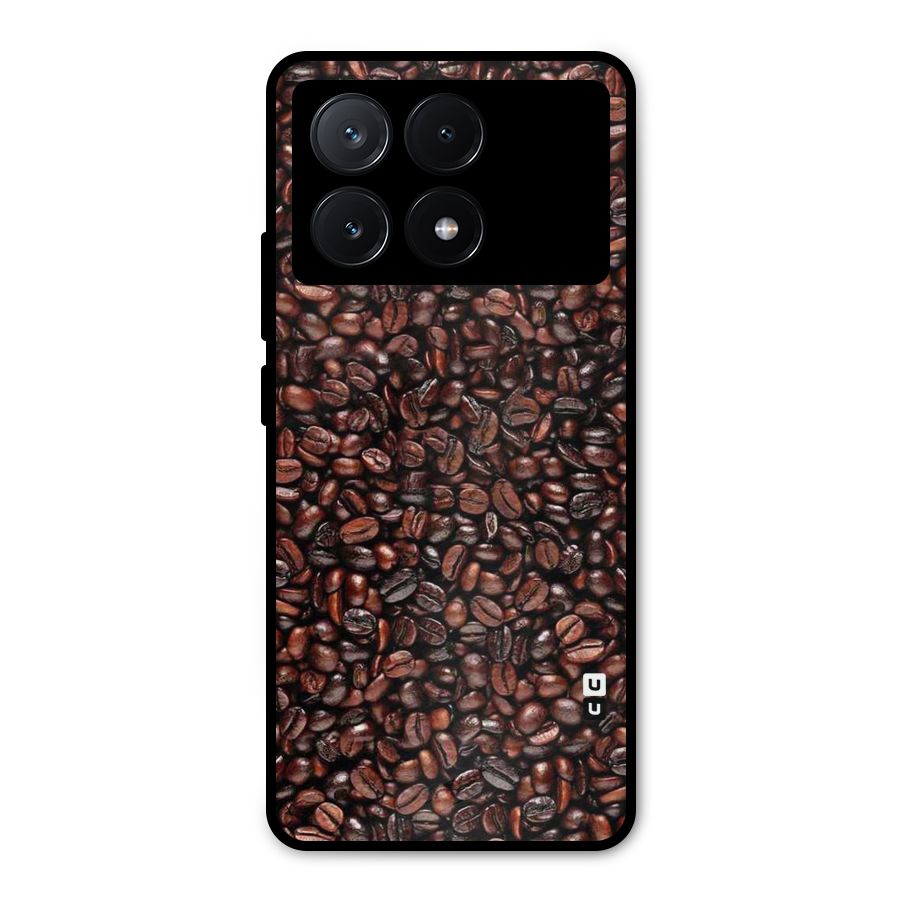Cocoa Beans Metal Back Case for Poco X6 Pro