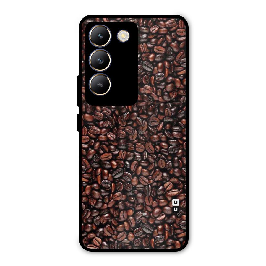 Cocoa Beans Metal Back Case for Vivo T3 5G