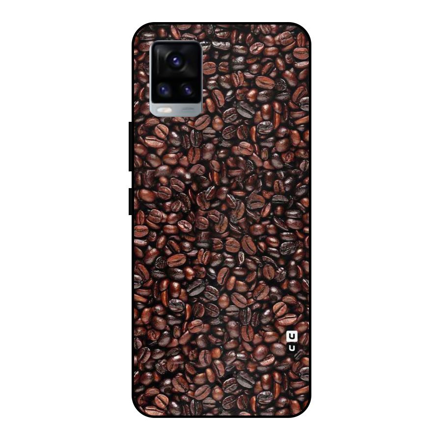 Cocoa Beans Metal Back Case for Vivo V20 2021