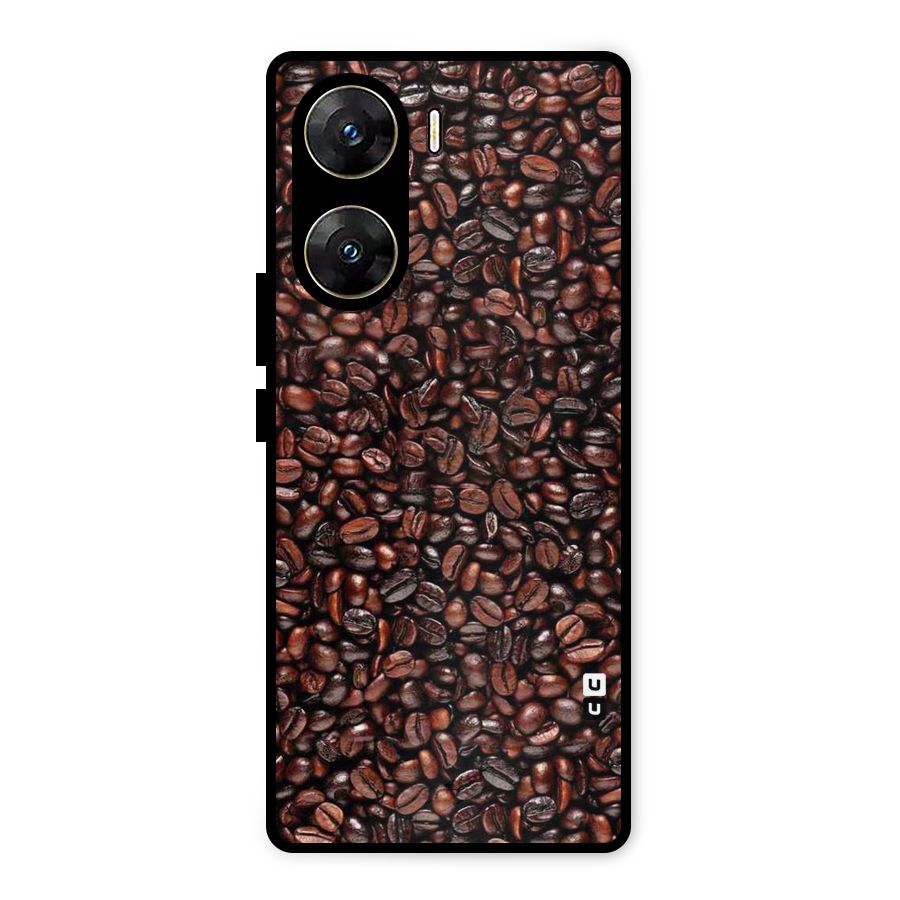 Cocoa Beans Metal Back Case for Vivo V29e