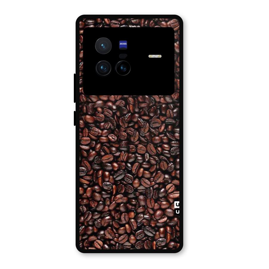 Cocoa Beans Metal Back Case for Vivo X80