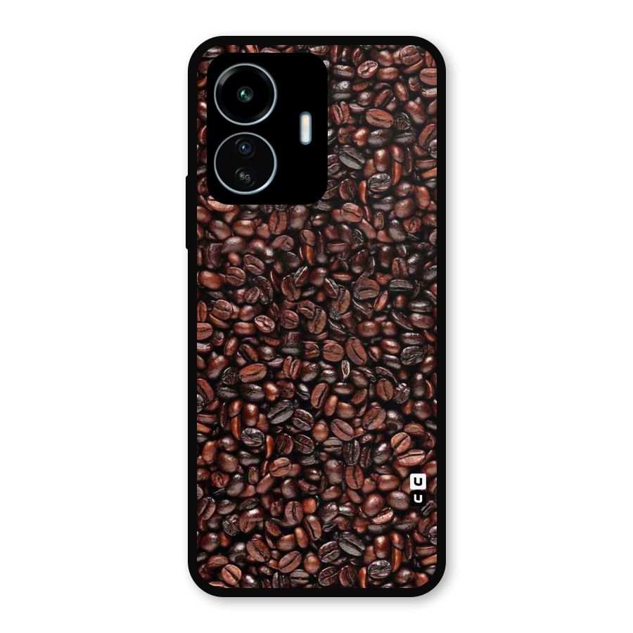 Cocoa Beans Metal Back Case for vivo iQOO Z6 Lite 5G