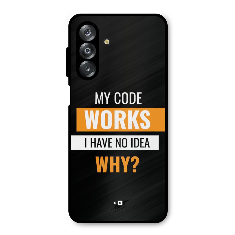Coders Thought Metal Back Case for Galaxy A26