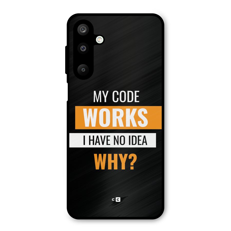 Coders Thought Metal Back Case for Galaxy M16