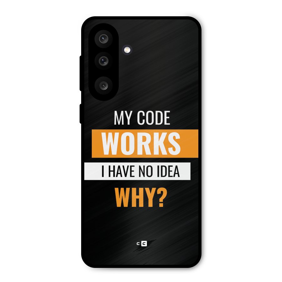Coders Thought Metal Back Case for Galaxy M56