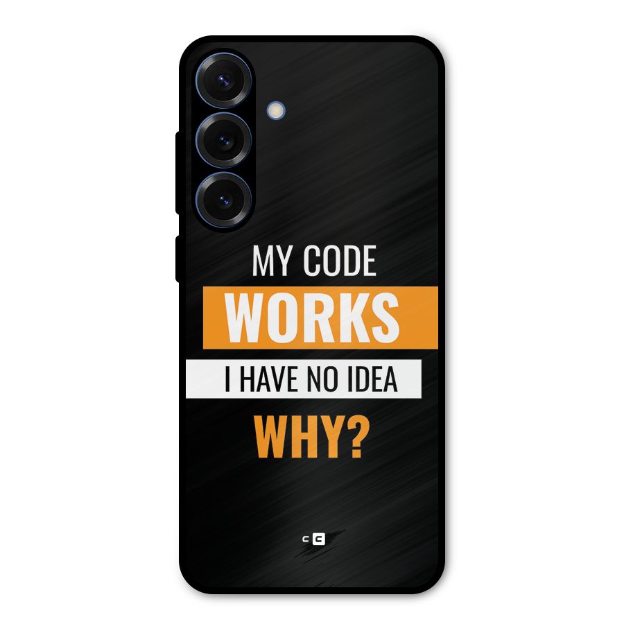 Coders Thought Metal Back Case for Galaxy S25 Plus