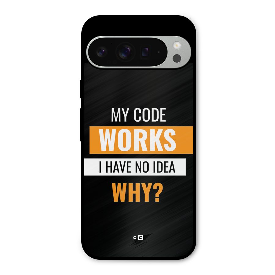 Coders Thought Metal Back Case for Google Pixel 9 Pro XL