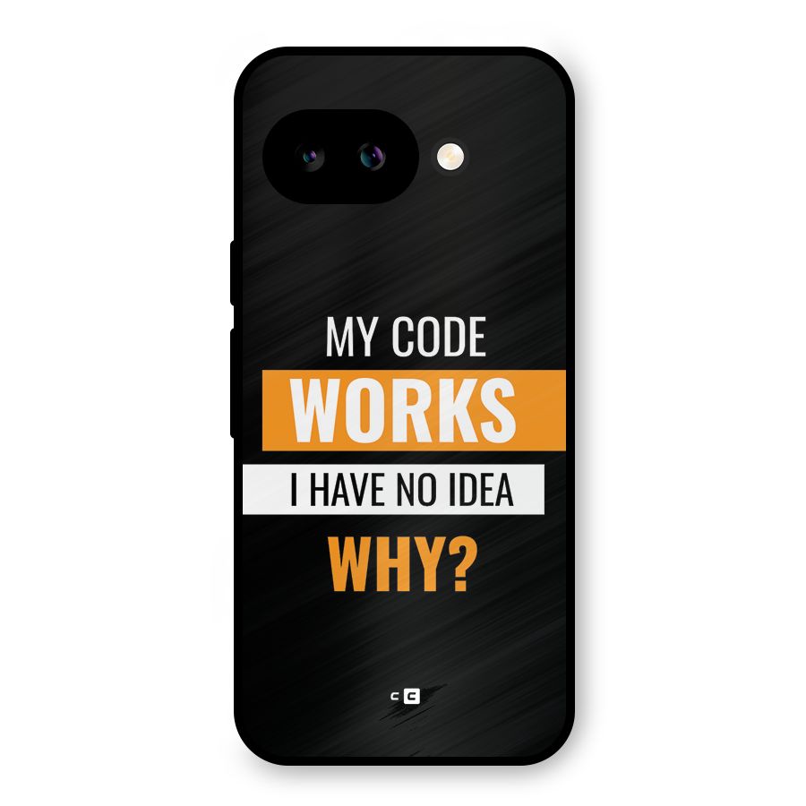 Coders Thought Metal Back Case for Google Pixel 9a