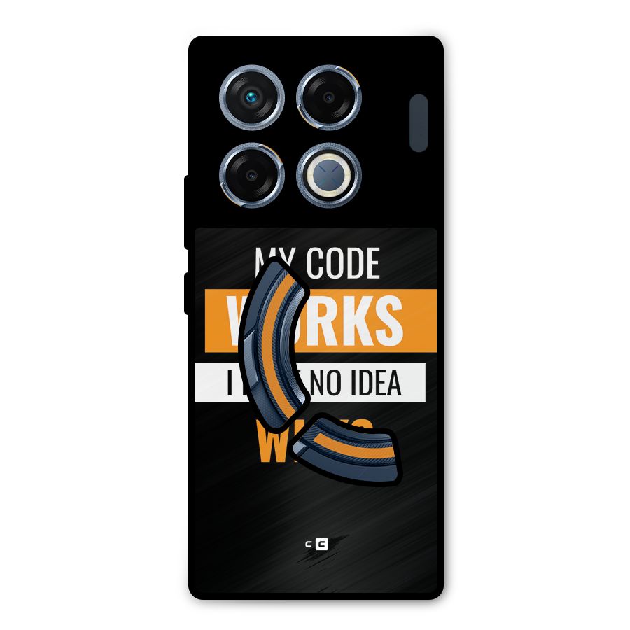 Coders Thought Metal Back Case for Infinix GT 20 Pro