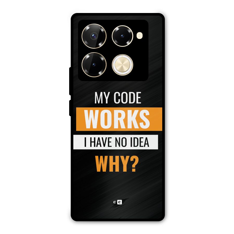 Coders Thought Metal Back Case for Infinix Note 40 Pro