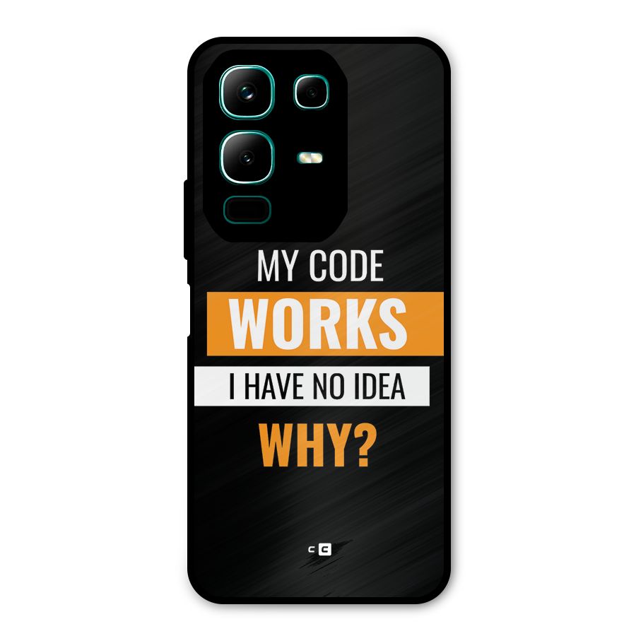 Coders Thought Metal Back Case for Infinix Note 50x