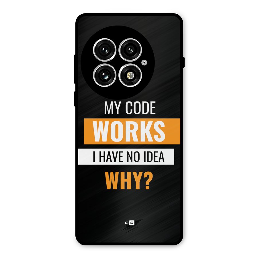 Coders Thought Metal Back Case for OnePlus 13