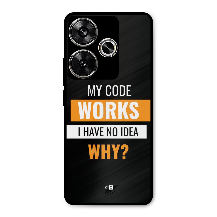 Coders Thought Metal Back Case for Poco F6