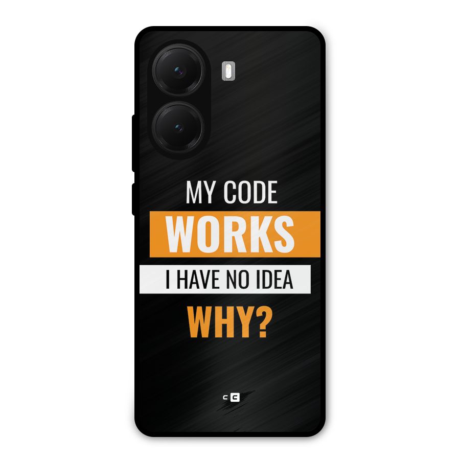 Coders Thought Metal Back Case for Poco X7 Pro