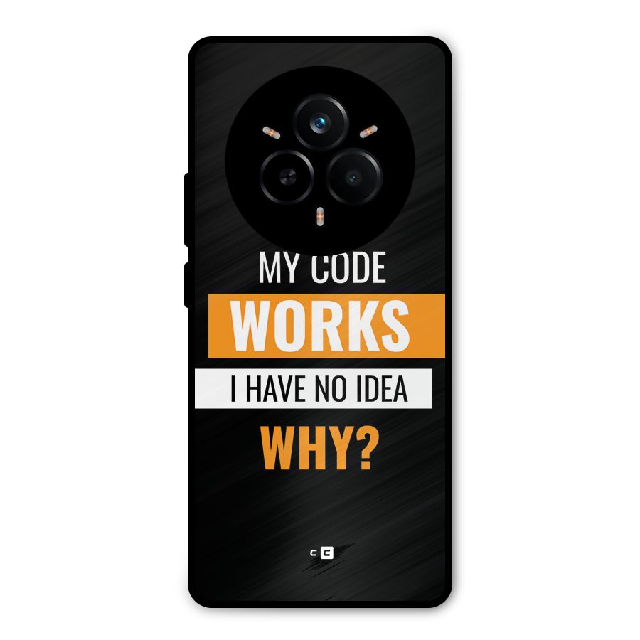 Coders Thought Metal Back Case for Realme 14 Pro Plus