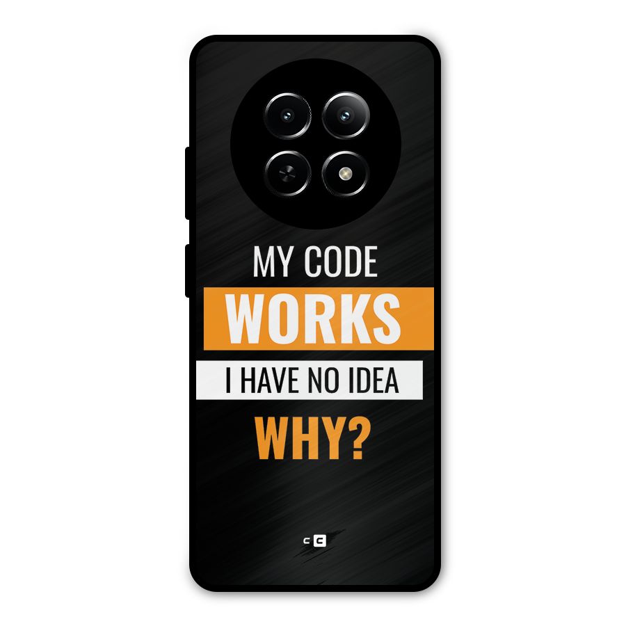 Coders Thought Metal Back Case for Realme Narzo 70x 5G