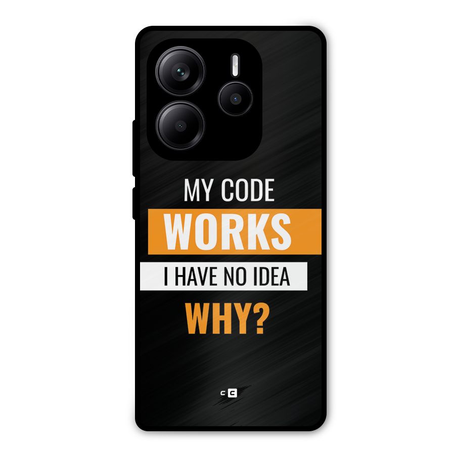 Coders Thought Metal Back Case for Redmi Note 14 5G